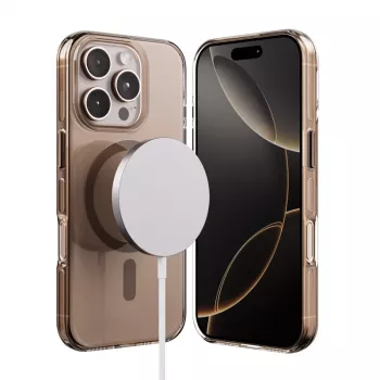 Crong Clear MAG Pro tok iPhone 16 Pro MagSafe (sivatagi)