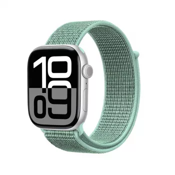 Crong Nylon Sport Loop Apple Watch 38/40/41/42 mm-hez zöld