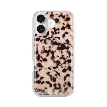 Crong Deluxe MAG Cover - hátlap Apple iPhone 17-hez, MagSafe, Blonde Tortoise