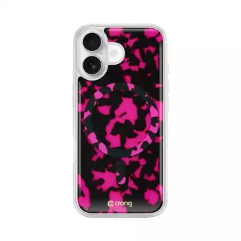 Crong Deluxe MAG Cover - hátlap Apple iPhone 17-hez, MagSafe, Pink Tortoise