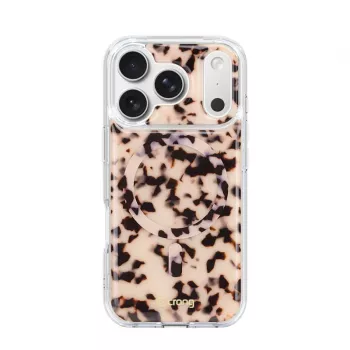 Crong Deluxe MAG Cover - tok iPhone 17 Pro MagSafe (Blonde Tortoise)