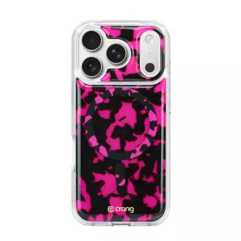 Crong Deluxe MAG Cover tok iPhone 17 Pro Max MagSafe-dzsel (Pink Tortoise)