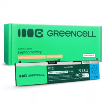 Greencell NYFJH-6C laptop akkumulátor Dell Precision 15 7530 7540 7740, 97Wh, 11,4V, 8500mAh, fekete
