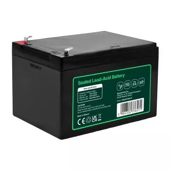 Greencell AGM VRLA 12V 12Ah karbantartásmentes akkumulátor pénztárgépekhez, játékokhoz, kamerákhoz (151x98,5x95mm)