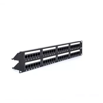 RACKTEL RL-PP4885E 48 portos Cat.5e UTP patch panel 2U 19
