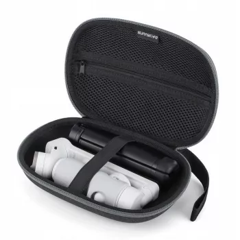 SUNNYLIFE védőtok kemény tok okostelefon-gimbalhoz – kompatibilis Insta360 Flow, DJI Osmo Mobile 6/5/4/SE/3/2, Zhiyun, Feiyu készülékekkel – fekete EVA tok