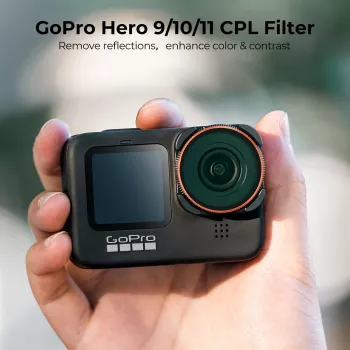 KF körkörös polarizátor CPL MC szűrő GoPro Hero 12/11/10/9-hez fekete KF01.2336