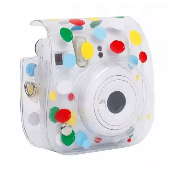 LOVEINSTANT Case Cover Pouch for Fujifilm Instax Mini 12 - Colorful Dots