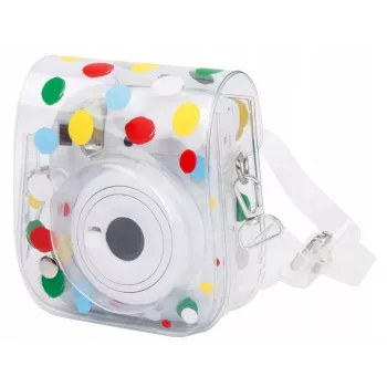 LOVEINSTANT Case Cover Pouch for Fujifilm Instax Mini 12 - Colorful Dots