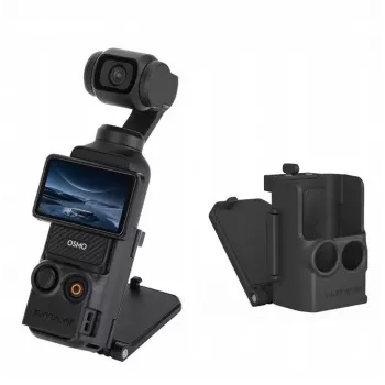 SUNNYLIFE mágneses tartó DJI Osmo Pocket 3-hoz - függőleges és vízszintes - fekete