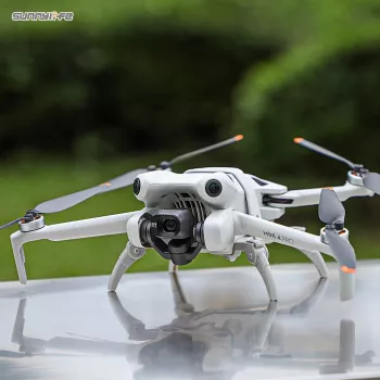 SUNNYLIFE futómű-hosszabbítók DJI Mini 4 Pro-hoz - 30 mm magasságnövelés, pattintható gyorsrögzítés, csúszásgátló párnák (szürke) N4P-LG700