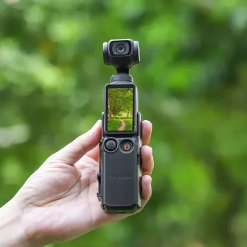 SUNNYLIFE oldalsó tartó DJI Osmo Pocket 3-hoz - GoPro-kompatibilis - fekete
