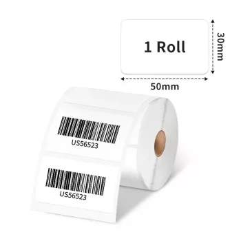 Phomemo 230 Labels 50x30mm Direct Thermal Adhesive Labels for M110 M120 M200 M220 M221 / XP5030-230
