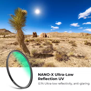 K&F Concept Nano-X MRC UV szűrő ultrakis tükröződés 52mm