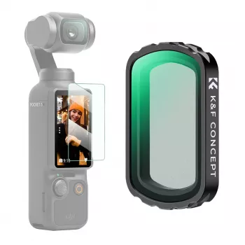 K&F Concept fekete diffúziós 1/4 szűrő DJI Osmo Pocket 3-hoz (KF01.2533)