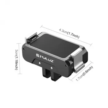 PULUZ PU995B adaptertartó 1/4 + GoPro rendszerhez DJI Osmo Action 4 / 3 kamerákhoz