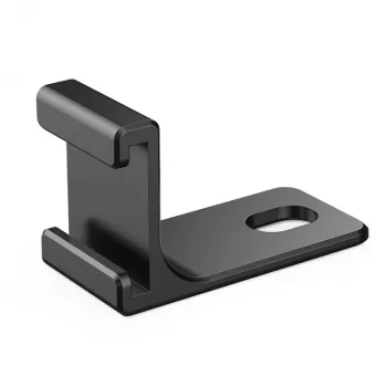 PULUZ 1/4 inch adaptertartó Insta360 X5/X4/X3/One X2-höz - fekete, alumíniumötvözet, hidegcipő