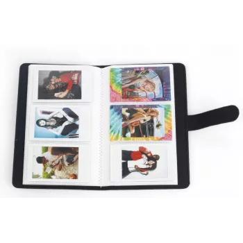 LOVEINSTANT fotóalbum 96 fotóhoz, kompatibilis Fujifilm Instax Mini 99, 12, 40, 11, 9, Evo, LiPlay, Link készülékekkel – tulipánminta