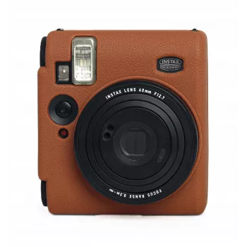 LOVEINSTANT szilikon védőtok Fujifilm Instax Mini 99-hez - barna