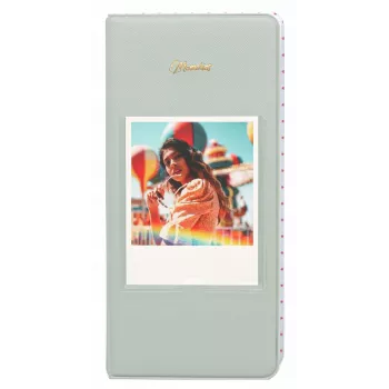 LOVEINSTANT fotóalbum 64 fotó Fuji Instax Wide, Square, Polaroid 600, SX-70, Now - zöld