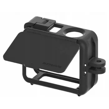 SUNNYLIFE kerettartó + objektívsapka DJI Osmo Action 5 Pro / 4 / 3 - fekete