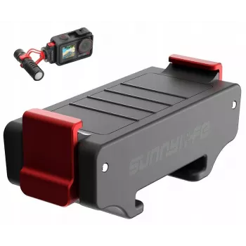 SUNNYLIFE adaptertartó DJI Osmo Action 5 Pro / 5 / 4 / 3 - ISO-hidegcipő - fekete
