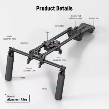 NEEWER SR004 DSLR vállrig stabilizátor markolat fényképezőgépekhez és DSLR kamerákhoz