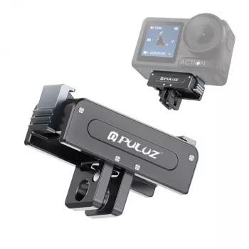 PULUZ 1/4 inch - GoPro tartóadapter DJI Osmo Action 5 Pro / 4 / 3-hoz - fekete