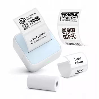 LOVEINSTANT S1 Bluetooth hőnyomtató fotókhoz, matricákhoz, jegyzetekhez, címkékhez, 53mm, 203dpi, kék