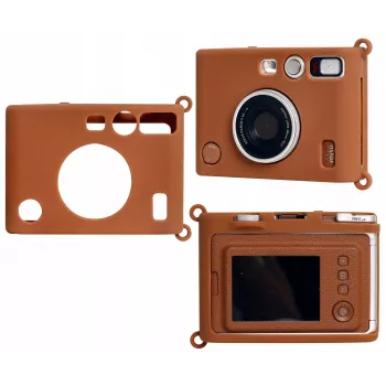 LOVEINSTANT szilikon védőtok Fujifilm Instax Mini Evo-hoz - barna