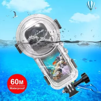 PULUZ vízálló víz alatti ház 60m-ig Insta360 X5 / X 5 / Pu756t