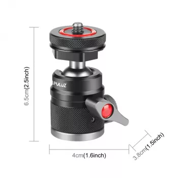 PULUZ Mini 3D gömbfej 1/4
