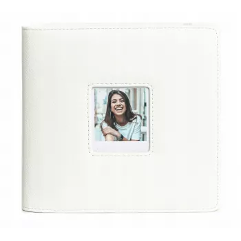LOVEINSTANT fotóalbum Polaroid Go-hoz – 36 lap, 288 fotó, fehér PU-bőr