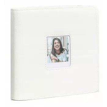LOVEINSTANT fotóalbum Polaroid Go-hoz – 36 lap, 288 fotó, fehér PU-bőr