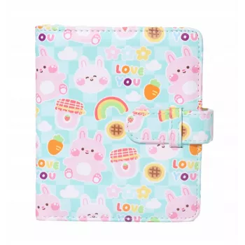 LOVEINSTANT fotóalbum 64 fotóhoz Fujifilm Instax Mini 99 41 12 40 11 Evo Liplay Link kamerákhoz – Pink Bear Love You