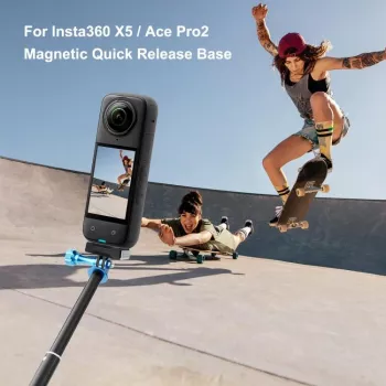 PULUZ mágneses gyorskioldó tartó Insta360 X5 / X4 Air / Ace Pro 2 készülékhez / PU771B