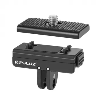 PULUZ Quick Release Mount Adapter GoPro 1/4 inch állványmenetről GoPro gyorsrögzítésre Insta360 Ace Pro X4/X3/X2/X, DJI Osmo Action-höz, PU965B