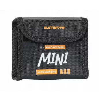 SUNNYLIFE tűzálló akkumulátortároló tok 3x DJI Mini 5/4/3 Pro Mini 3 akkumulátorhoz N5p-dc085-3