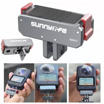 SUNNYLIFE Magnetic Quick Release Adapter 1/4 inch menettel és GoPro-tartóval DJI Osmo Action 5 Pro / 4 / 3-hoz, AD017-T