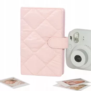 LOVEINSTANT album 108 fényképhez Fujifilm Instax Mini 12 40 11 9 8 7 Evo Liplay Link kompatibilis / steppelt rózsaszín