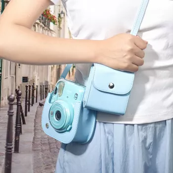 LOVEINSTANT fotótároló táska Fujifilm Instax Square fotókhoz - kék