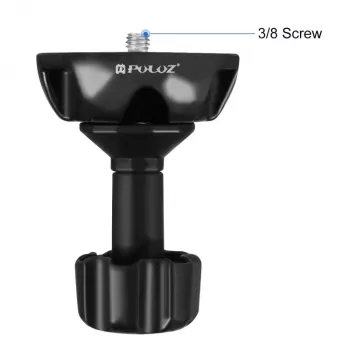 PULUZ 75mm-es tál adapter 1/4 inch és 3/8 inch menettel, fekete (PU3503)