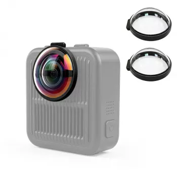PULUZ 2x edzett üveg lencsevédő GoPro Max 2-höz - fekete keret