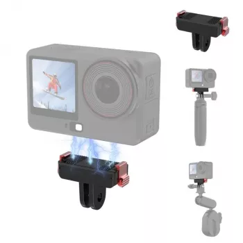 PULUZ mágneses gyorsrögzítésű rögzítőadapter DJI Osmo Action 6 / Nano / GoPro tartóhoz PU1070B