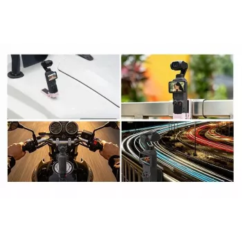 SUNNYLIFE Magnetic Mount Adapter 1/4 inch DJI Osmo Pocket 3-hoz - fekete