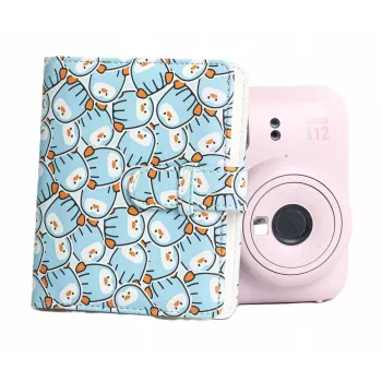 LOVEINSTANT fotóalbum 64x Fujifilm Instax Mini 99 41 12 40 11 Evo Liplay Link / kék pingvinek
