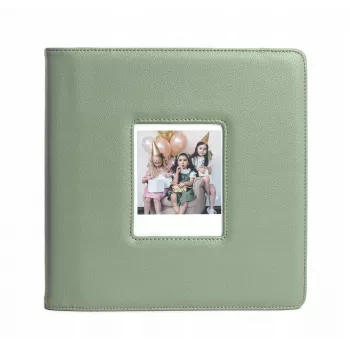LOVEINSTANT fotóalbum 288 fotóhoz, kompatibilis Fuji Instax Wide 400/300, Polaroid 600/Now, zöld