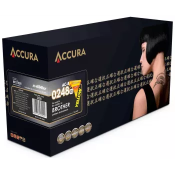 Accura Brother toner (TN-248XLY) helyettesítő – sárga nagy kapacitás