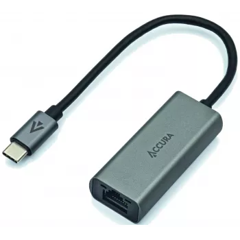 ACCURA USB-C – RJ45 Gigabit Ethernet adapter, Space Gray