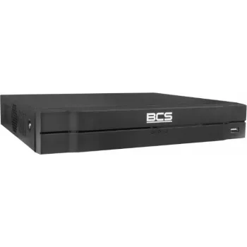 BCS 8 csatornás 4K PoE hálózati videofelvevő NVR, 8 PoE port, H.265+, 1 SATA HDD fiók, BCS-L-NVR0801-4KE-8P(2L)
